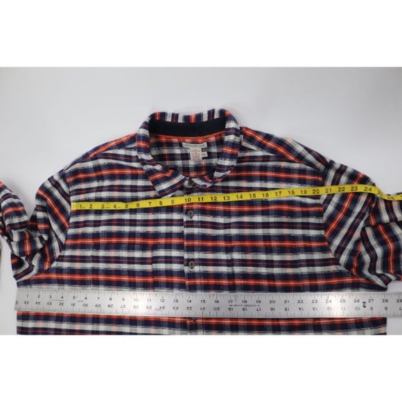 Carbon 2 Cobalt men's XXL long sleeve button up flannel shirt corduroy detail - Picture 8 of 10